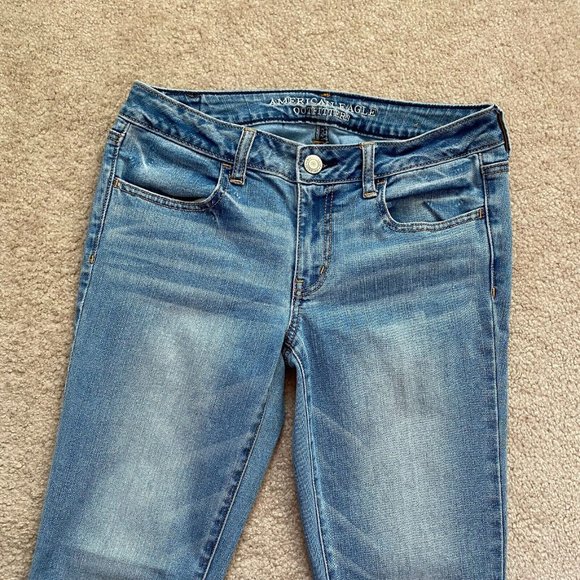 American Eagle 8 Long Jegging Super Stretch Denim Jeans Actual W 29.5 x I 31 1/4 - Picture 3 of 11